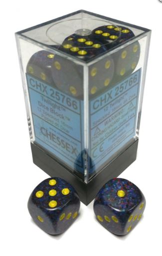 Chessex Speckled: 16mm D6 Twilight (12) | Odin's Place