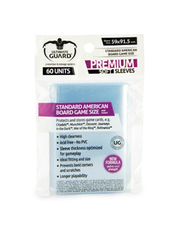 Ultimate Guard Board Game Premium Sleeve Standard American Size (60) | Odin's Place