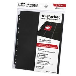 Ultimate Guard 18 Pocket Side Loading Pages (10 pages), Assorted Colors | Odin's Place