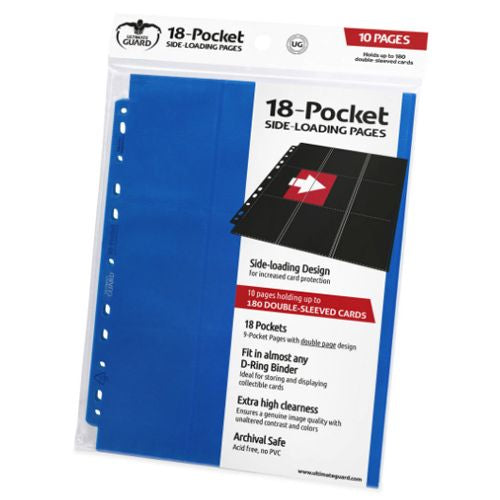 Ultimate Guard 18 Pocket Side Loading Pages (10 pages), Assorted Colors | Odin's Place