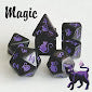Black Oak Workshop: Kitty-Clacks Polyhedral Dice Set | Odin's Place