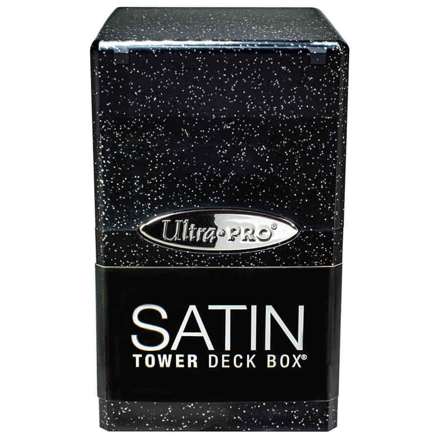 Ultra Pro Satin Tower: Glitter Black | Odin's Place