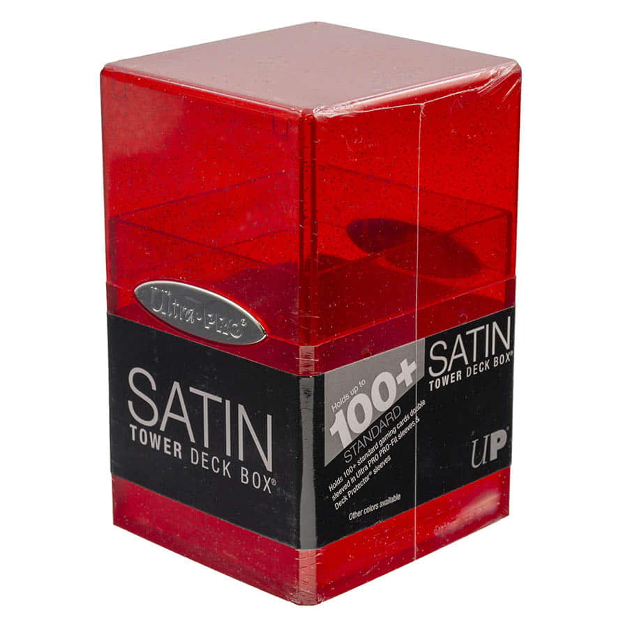 Ultra Pro Satin Tower: Glitter Red | Odin's Place