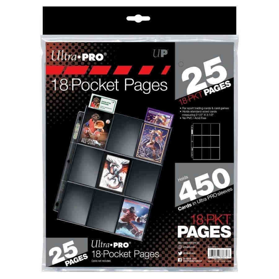 Ultra Pro 18 Pocket Pages Silver | Odin's Place