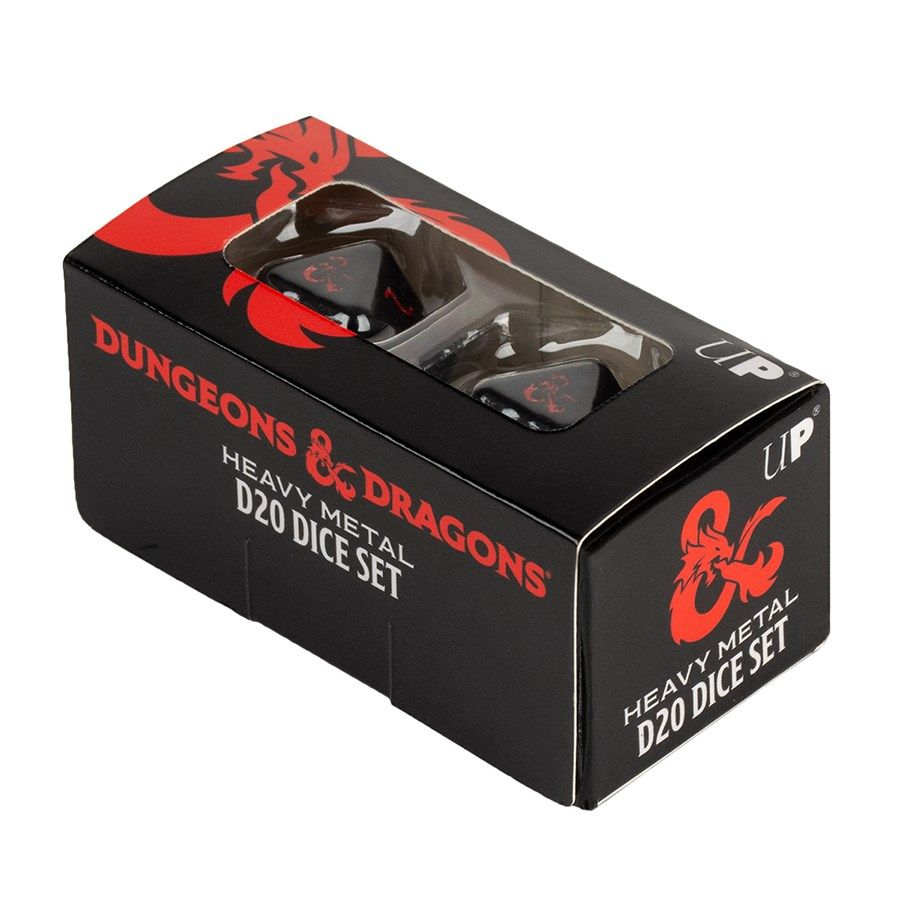 ULTRA PRO: DUNGEONS AND DRAGONS DICE - 2CT HEAVY METAL D20 SET | Odin's Place