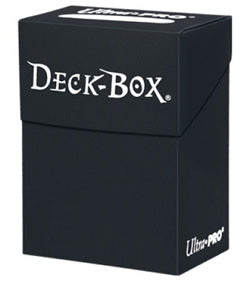 Ultra Pro Deck Box Solid Black No Logo | Odin's Place