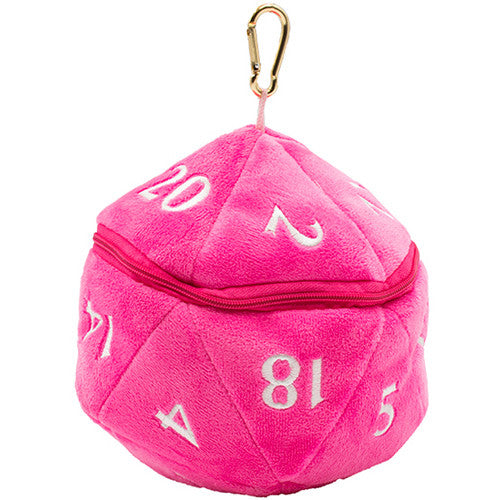 Ultra Pro D20 Plush Dice Bag Pink | Odin's Place