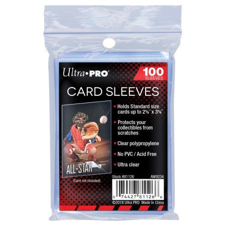 Ultra Pro Soft Sleeves 100 Count | Odin's Place
