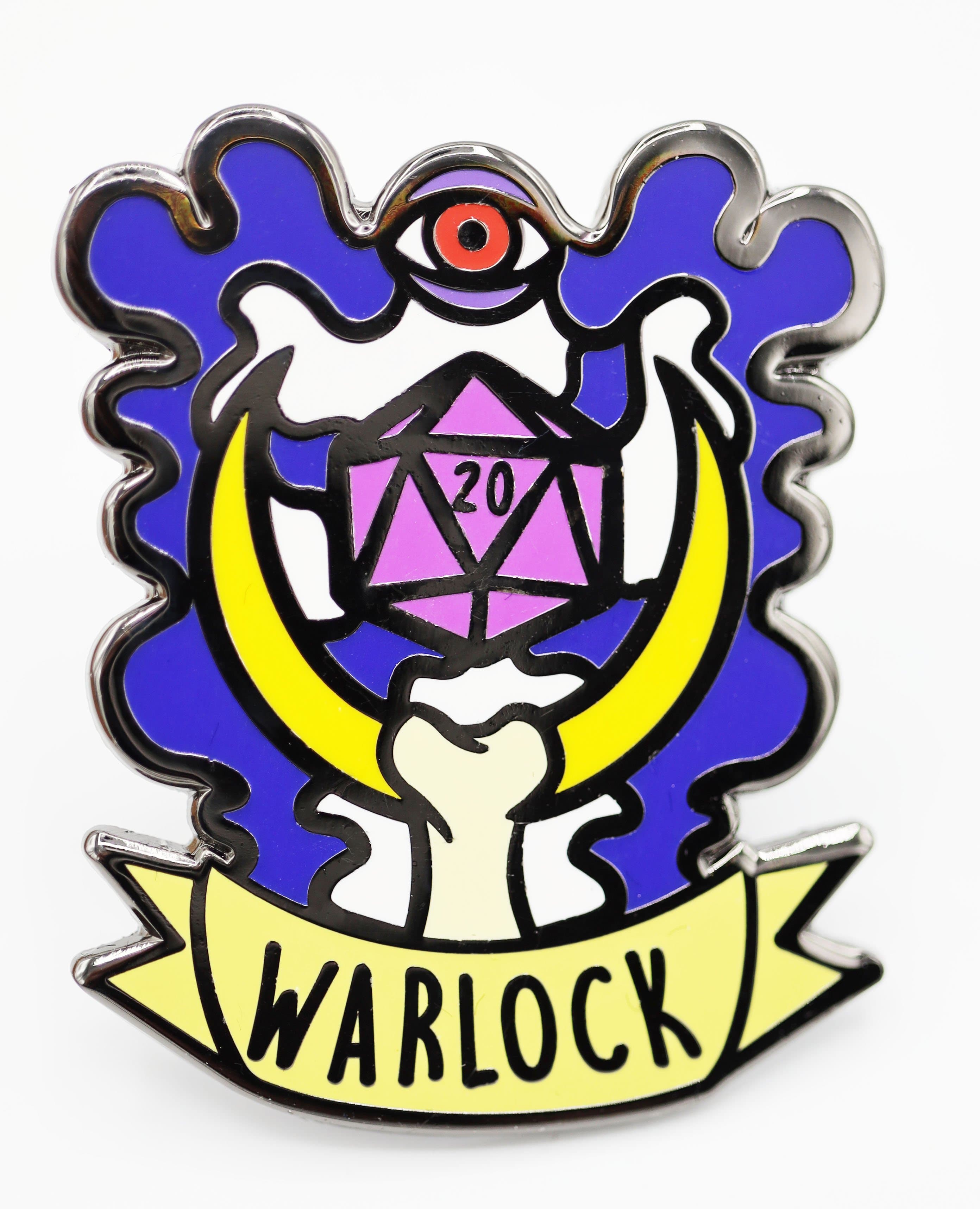 Foam Brain Pin: Class Banner Warlock | Odin's Place
