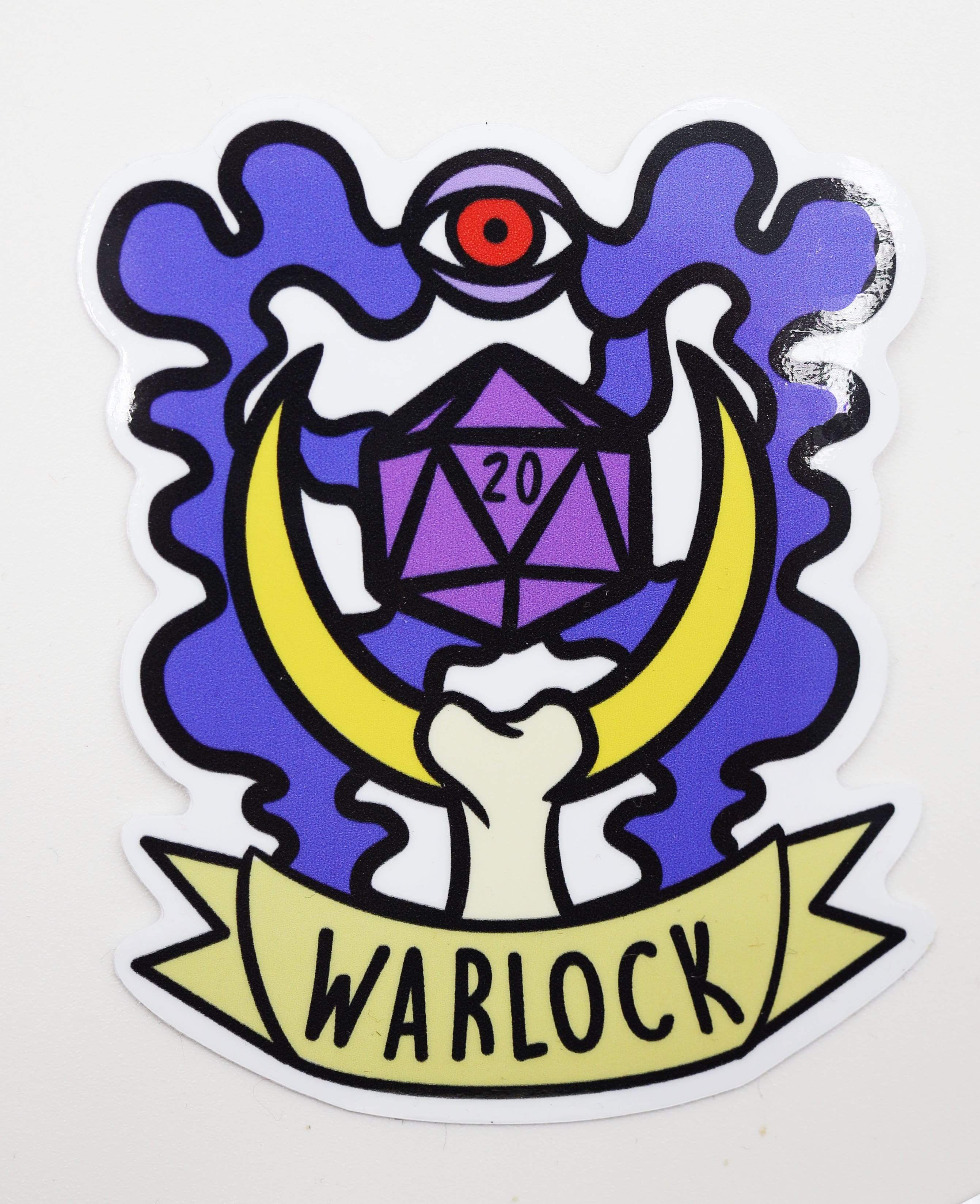 Foam Brain Banner Sticker: Warlock | Odin's Place
