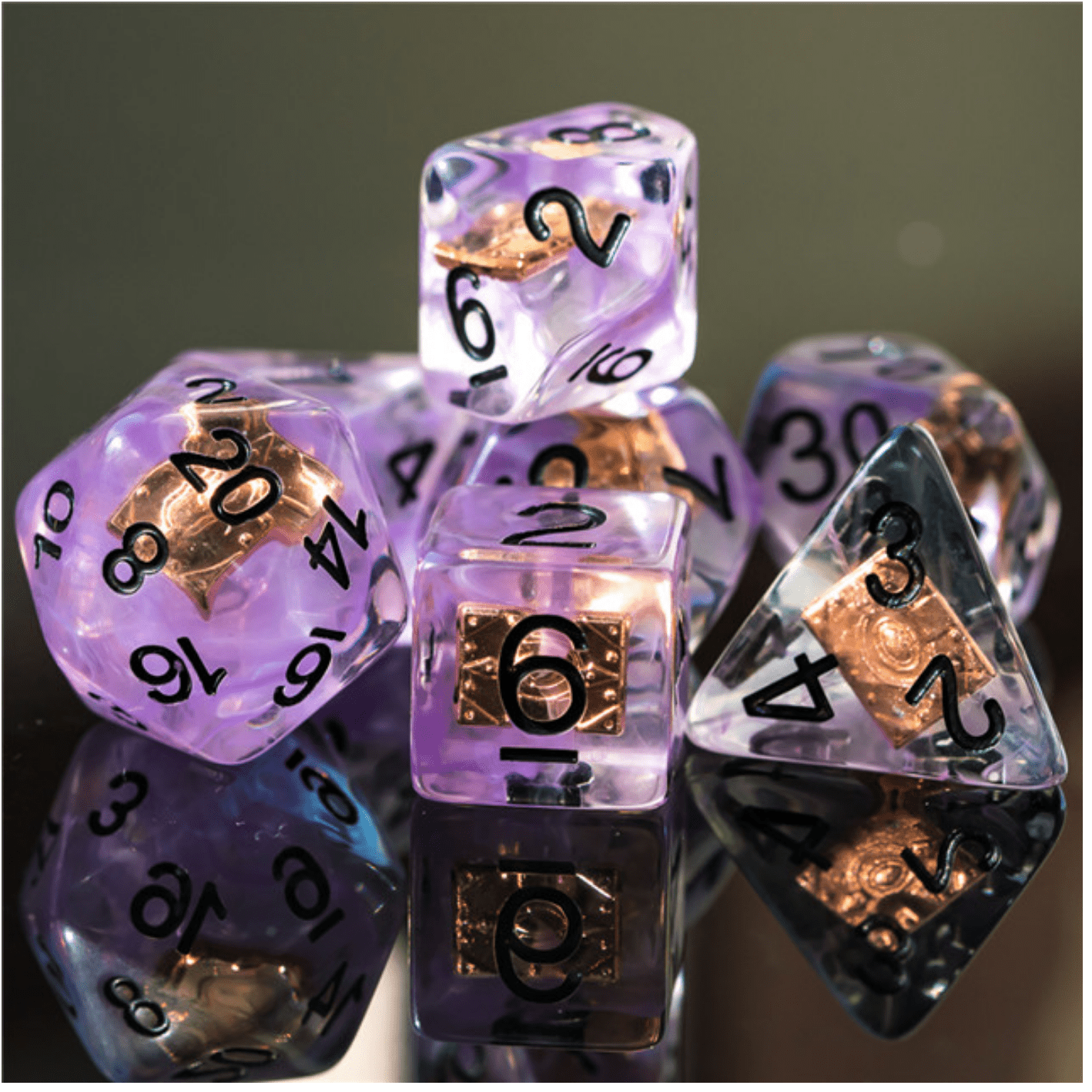 Foam Brain Warlock's Tome RPG Dice Set | Odin's Place