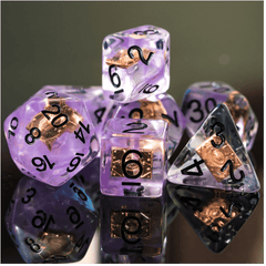 Foam Brain Warlock's Tome RPG Dice Set | Odin's Place