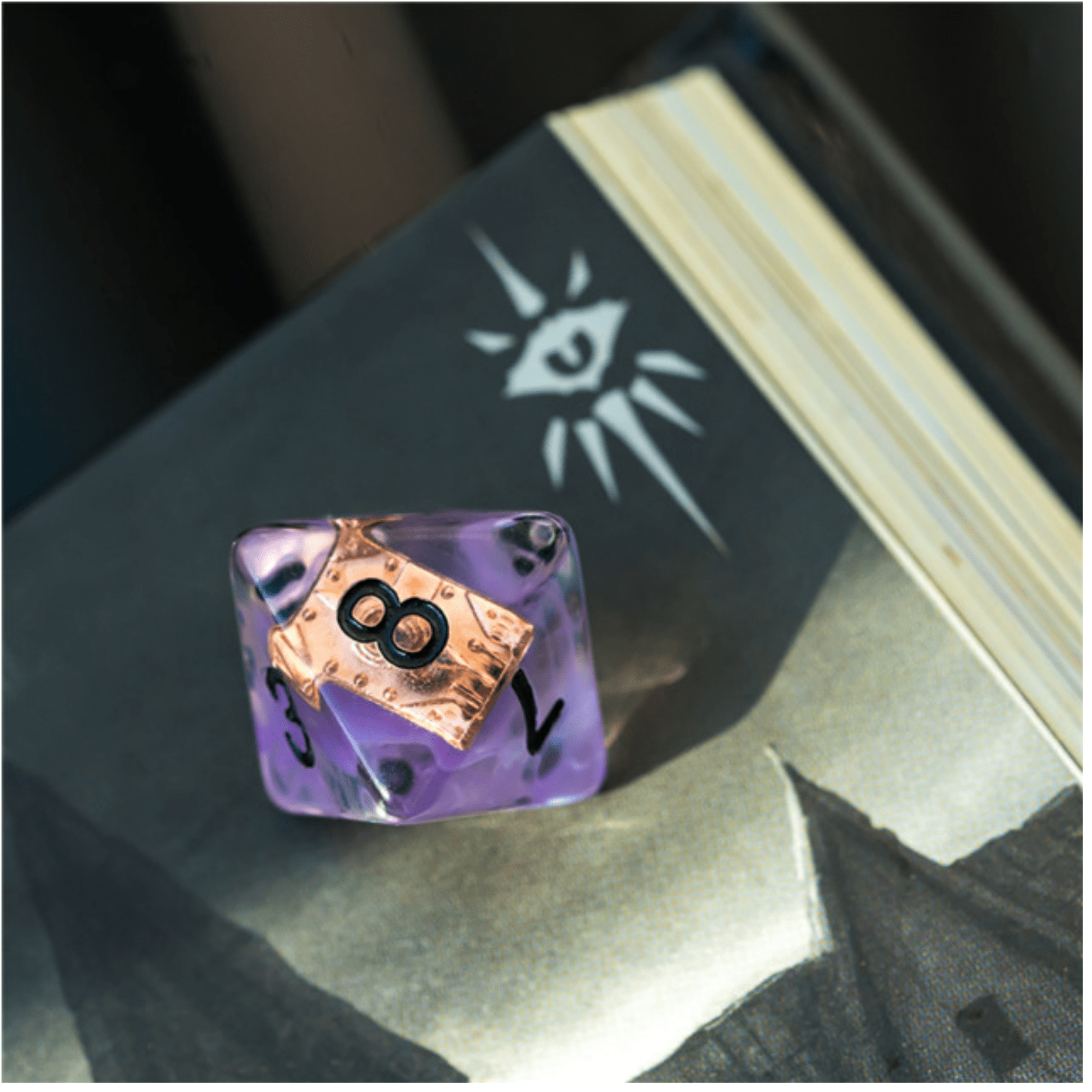 Foam Brain Warlock's Tome RPG Dice Set | Odin's Place