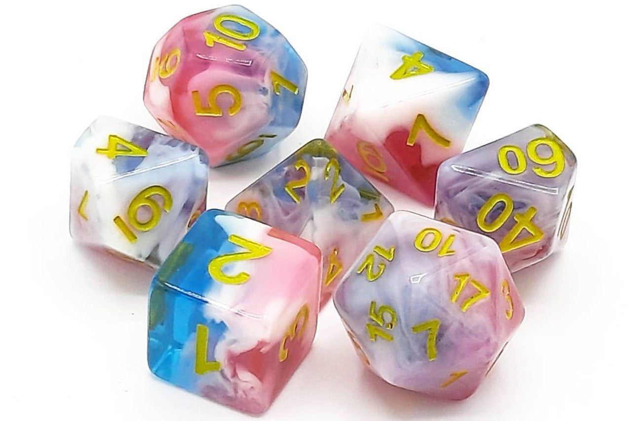 Old School Dice Gradients - Winter's Rose Poly 7 | Odin's Place