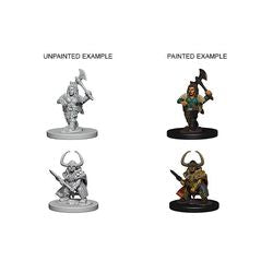 Wizkids Dungeons and Dragons: NOLZUR'S MARVELOUS UNPAINTED MINIATURES -W4-FEMALE DWARF BARBARIAN | Odin's Place