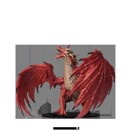 Wizkids Pathfinder: DEEP CUTS UNPAINTED MINIATURES -GARGANTUAN RED DRAGON | Odin's Place