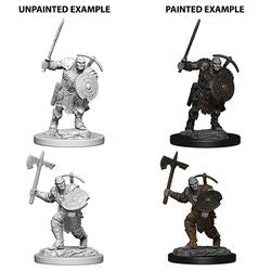 Wizkids Dungeons and Dragons: NOLZUR'S MARVELOUS UNPAINTED MINIATURES -W4-MALE EARTHGENASI FIGHTER | Odin's Place