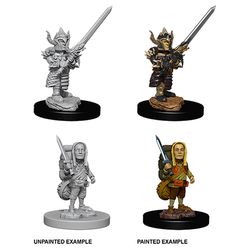 Wizkids Dungeons and Dragons: NOLZUR'S MARVELOUS UNPAINTED MINIATURES -W6-MALE HALFLING FIGHTER | Odin's Place