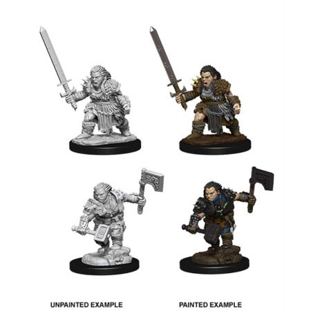 Wizkids Pathfinder: DEEP CUTS UNPAINTED MINIATURES -W8-FEMALE DWARF BARBARIAN | Odin's Place