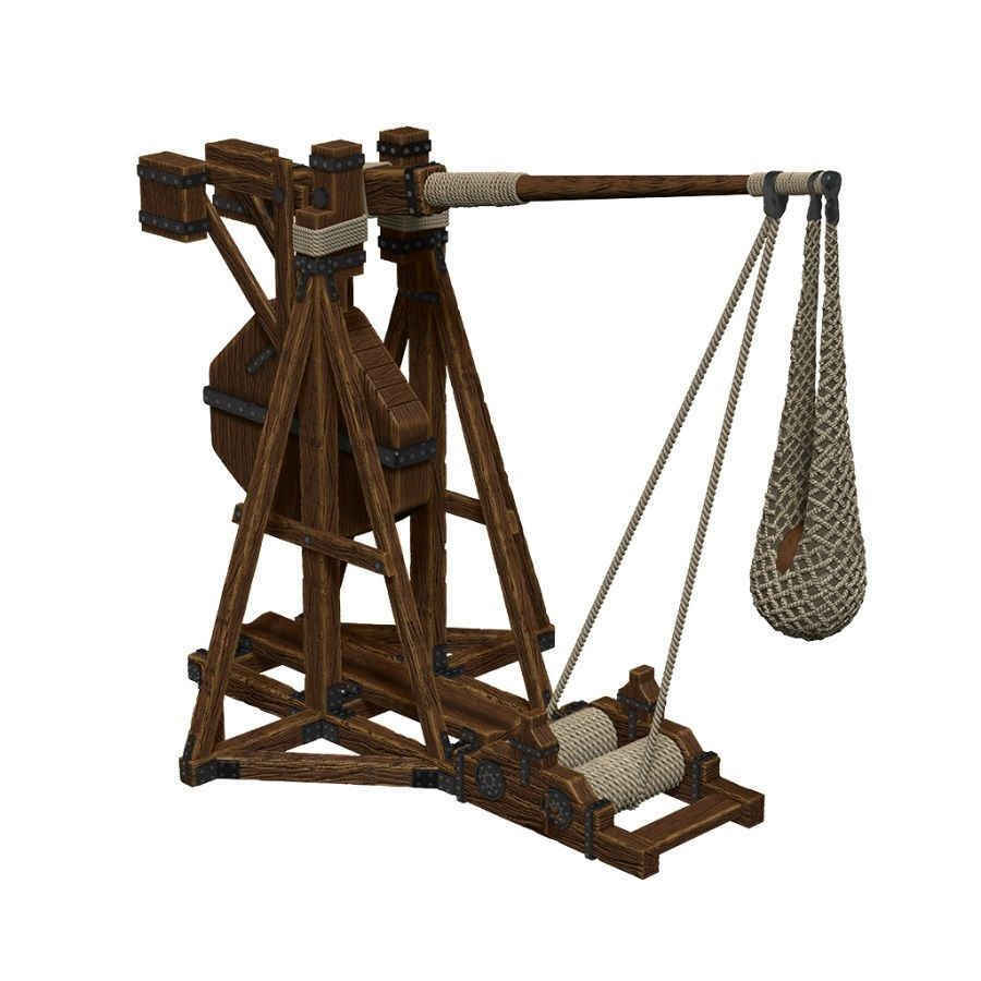 WizKids Unpainted Miniatures 4D Trebuchet | Odin's Place