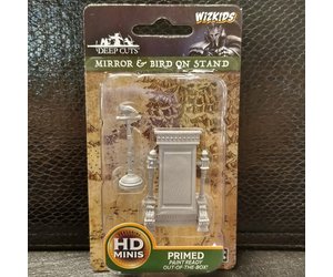 WIZKIDS DEEP CUTS UNPAINTED MINIATURES -W5-MIRROR AND BIRD | Odin's Place