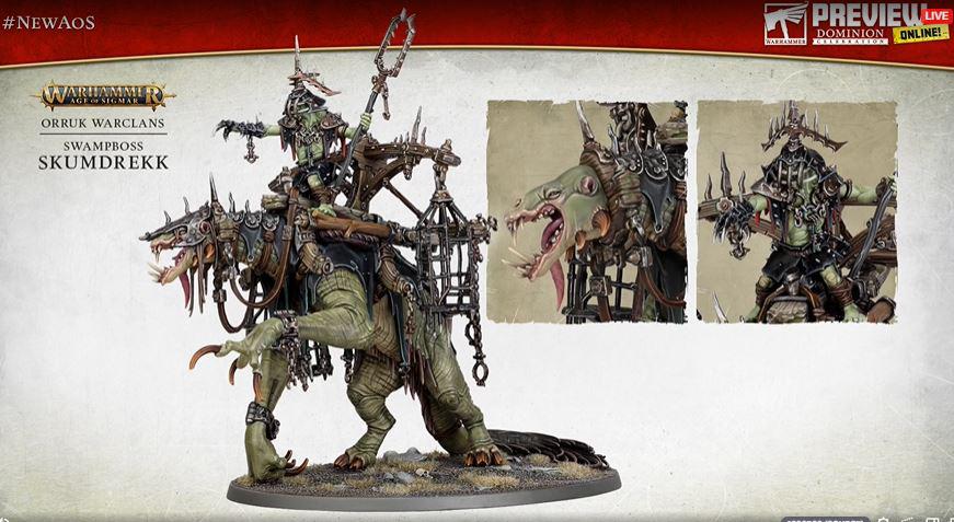 Warhammer Age of Sigmar: Orruk Warclans Swampboss Skumdrekk | Odin's Place
