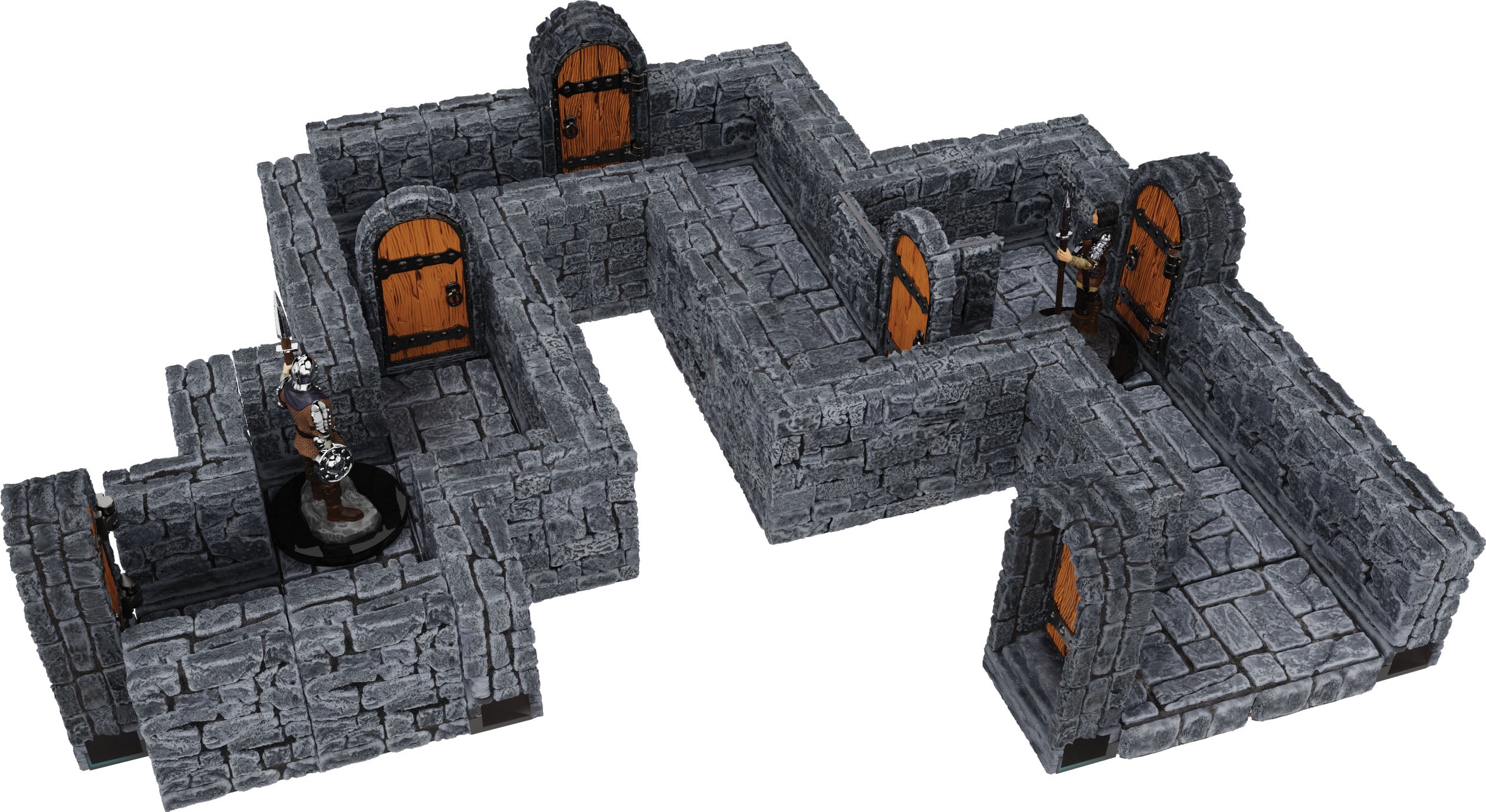 Wizkids Warlock Tiles Dungeon Straight Walls Expansion | Odin's Place